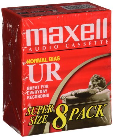 Maxell UR-60 Blank Audio Cassette Tape - 8 Pack (109085)