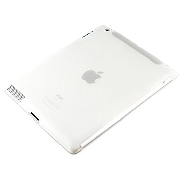 kwmobile TPU silicon case (compatible with smart cover) for Apple iPad 2 / 3 / 4 in white - tablet protective case clear cover