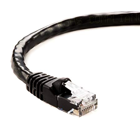 Otimo Ethernet Cable CAT6 Cable UTP Booted 35 FT - Black - Professional Series - 10Gigabit/Sec Network/High Speed Internet Cable, 550MHZ