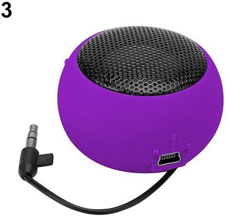 Mini Speaker Portable Hamburger Amplifier for iPod iPad Laptop iPhone Tablet PC - Purple