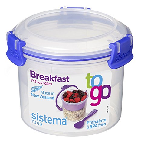 Sistema To Go Compact Breakfast Storage Container, 530 ml