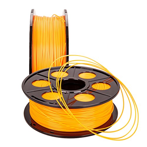 NOVESTE 3D Printer Filament PLA 1.75mm, 0.02 mm, 2.2lbs 1KG Orange with Spool