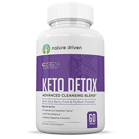 Keto Detox Cleanse Weight Loss - Formulated for Women and Men - Purifies Your Body - All-Natural Ingredients - 30 Day Supply - 60 Count - Nature Driven
