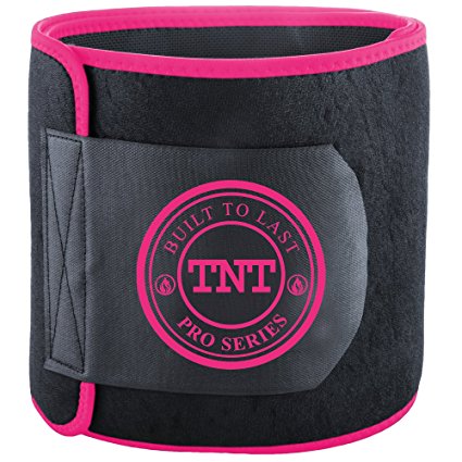 TNT Pro Series Waist Trimmer Weight Loss Ab Belt For Women & Men - Premium Stomach Fat Burner Wrap and Waist Trainer