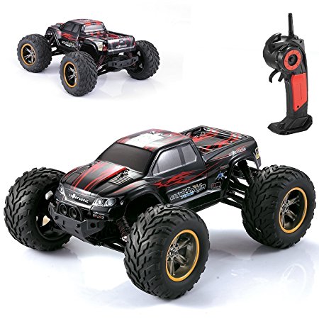 GPTOYS RC Car S911,33 MPH 1/12 Scale Radio Remote Control Trucks,2.4Ghz 2WD Off Road Vehicle,Kids' Electric Vehicles,Red
