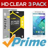 SOJITEK Motorola Moto X Style Premium Ultra Crystal High Definition HD Clear Screen Protector 3 Pack - Lifetime Replacements Warranty  Retail Packaging