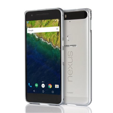 Huawei Google Nexus 6p Bumper CASE- Danyee Premium Aluminum Metal Bumper Frame Case for Huawei Google Nexus 6p Sliver