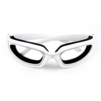 Delidge Premium Tear Free Eye Endurance Onion Goggles for Home Household Kitchen Use, White