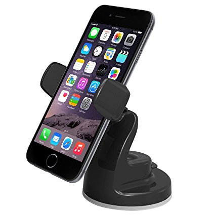 iOttie Easy View 2 Car Mount Holder for iPhone 7 7 Plus, 6s Plus 6s 5s 5c, Samsung Galaxy S8 S7 Edge Plus S7 S6, Note 5 -Retail Packaging –Black