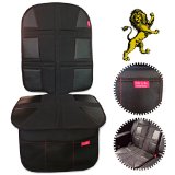 ROYAL OXFORD Luxury Car Seat Protector - Extreme Heavy Duty Obsidian Black Leather - Bebe by Me International