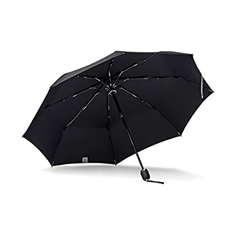 ShedRain Stratus Collection Compact Manual Umbrella - Matte Black TPR Grip