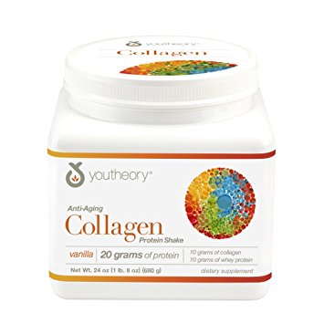 Youtheory Collagen Protein Shake,Vanilla,24 oz