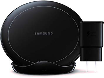 Samsung Wireless Charger Stand with Fan Cooling, EP-N5105TBEGGB - Black (Renewed)