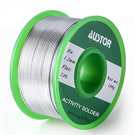 AUSTOR Lead Free Solder Wire with Rosin Core 1.2mm