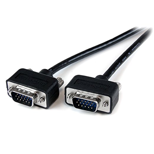 StarTech.com Coax Low Profile High Resolution Monitor VGA Cable HD15 M/M - 6 Feet (MXT101MMLP6)