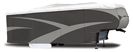 ADCO 34858 Designer Series Gray/White 40' 1" - 43' 6" DuPont Tyvek Fifth Wheel Trailer Cover