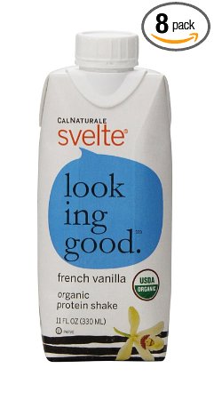 CalNaturale Svelte Organic Protein Shake, French Vanilla, 11 Ounce (Pack of 8)