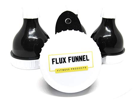 Fill N' Go Funnel by FluxFunnel | Protein Funnel, Supplement Funnel, Water Bottle Funnel | Practical for Carrying Protein Powders | Pack of 4 | 50 mL
