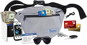 Darice Fanny Pack Phone Wallet Purse Set for Boys - Pretend Play Toy Money Wallet Set for Kids - Kids Fanny Pack Playset with Toy Wallet, Money, Keys, Credit Card, Phone, Glasses and More