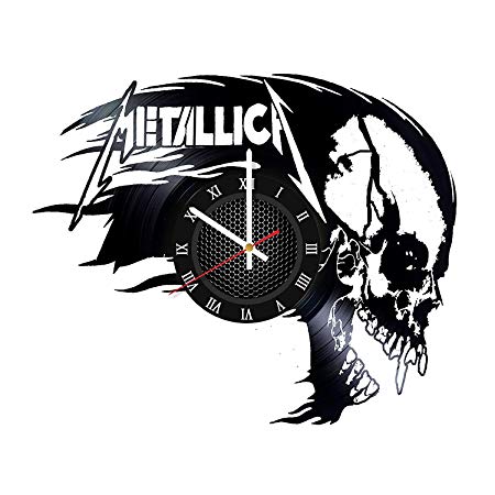 Metallica Home Decor vinyl Music Clock Singer Band Legend Gift Idea for Him Fan club Home Decor Idea Wall Clock Design Special Offer Special Occasion Wall Clock Music Bands and Musicians Themed