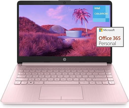 HP Stream 14-inch Laptop for Student and Business - Intel Quad-Core Processor, 8GB RAM, 320GB Storage (64GB eMMC   256GB Card), 1-Year Office 365, Webcam, 11H Long Battery Life, Wi-Fi, Win11 H in S