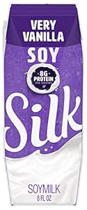 Silk Shelf-Stable Soymilk Singles, Very Vanilla, Dairy-Free, Vegan, Non-GMO Project Verified, 8 oz., 18 Pack