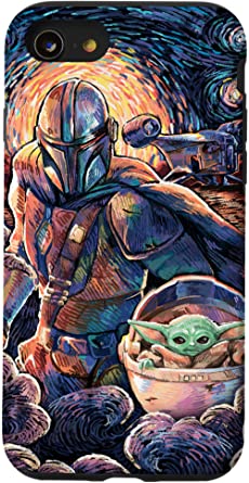 iPhone SE (2020) / 7 / 8 Star Wars: The Mandalorian & The Child Starry Night Style Case