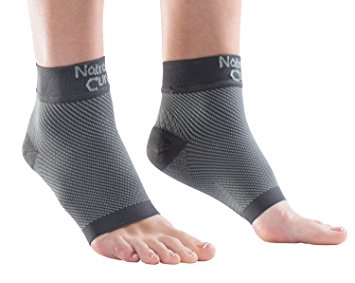 NatraCure Plantar Fasciitis Socks - Compression Foot, Ankle, Heel Sleeves - (Size: Small)