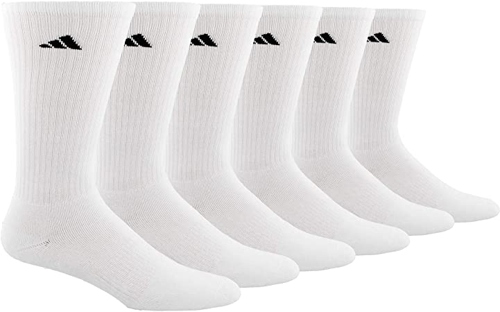 Adidas mens Athletic Cushioned Crew Socks (6-pair) Socks