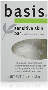 Basis Sensitive Skin Bar Soap, 4 Ounce Bars (Pack of 4)