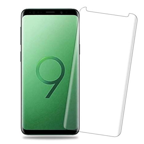 2 pack Galaxy S9 Clear Screen Protector - [Curved Edge][Case Friendly]Anti-Scratch Bubble-Free Tempered Glass Film Compatible With Samsung Galaxy S9