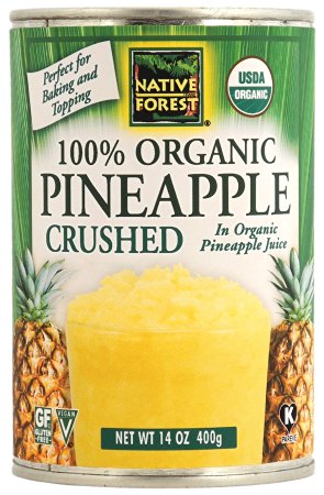 Native Forest Organic Pineapple Crushed, 14-Ounce Cans (Pack of 6)