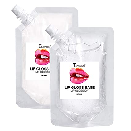DIY Lip Gloss Base Handmade Lipstick Material Make Your Own Lip Gloss Natural Lip Glosses Base(A)