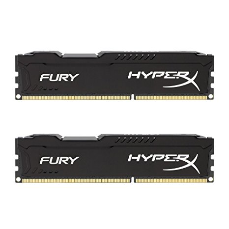 HyperX FURY 16 GB (2 x 8 GB) DDR3 1866 MHz CL10 DIMM Memory Module Kit - Black