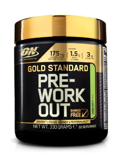 Optimum Nutrition Gold Standard Pre-Workout Supplement Apple 330g