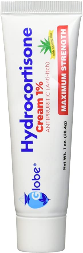 Hydrocortisone Maximum Strength Cream 1% with Aloe, USP 1oz (Compare to Cortizone-10) (10 -Pack)