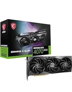 MSI GEFORCE RTX 4070 Graphics Card by MSI, GeForce RTX 4070 Super 12GB, NVIDIA GPU, 21Gbps Memory, 2640MHz Clock, PCIe 4.0 Interface