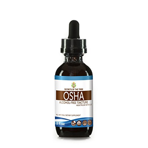 Osha Alcohol-FREE Liquid Extract, Wildcrafted Osha (Ligusticum porteri) Tincture Supplement (2 FL OZ)
