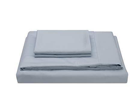 Molecule Bed Sheets with Air-Engineered Cooling Recovery, Tencel/Cotton Blend (Powder Blue, Full)