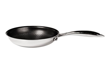 Frieling USA Black Cube Hybrid Stainless/Nonstick Cookware Fry Pan, 8-Inch