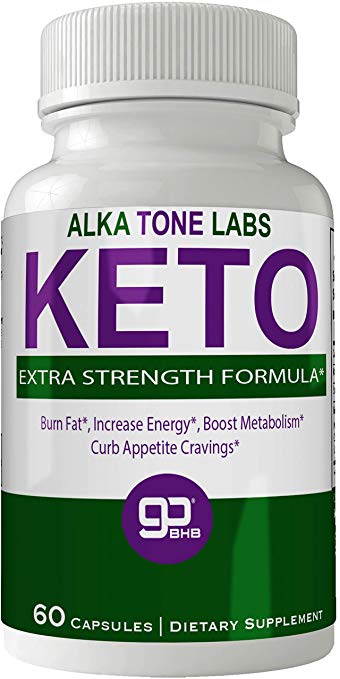 Alkatone Labs Keto BHB Weight Loss Pills, Advanced Natural Ketogenic Burn Fat Supplement, 800 mg Formula with New True Slim GO BHB Salts Formula, Advanced Appetite Suppressant Capsules