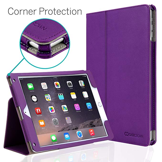 CaseCrown New iPad 2018/2017 9.7 inch Case, Bold Standby Pro Case (Purple) Multi-Angle Viewing Stand