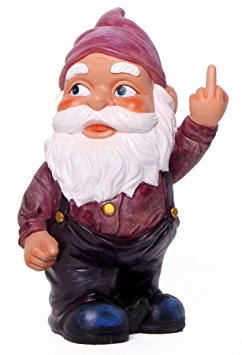 Funny Guy Mugs Middle Finger Gnome Statue