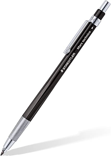 Staedtler Mars Technico 780 C-9 leadholder Pencil with HB Lead, Black