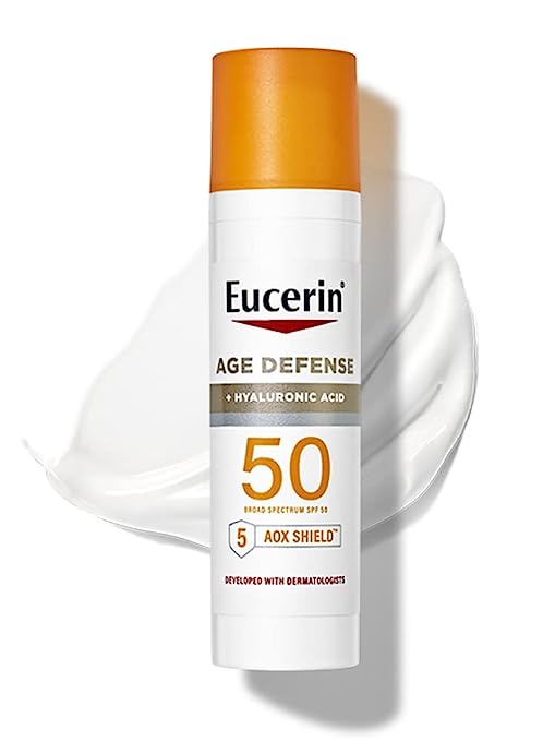 Eucerin Sun Age Defense SPF 50 Face Sunscreen Lotion, 2.5 fl oz