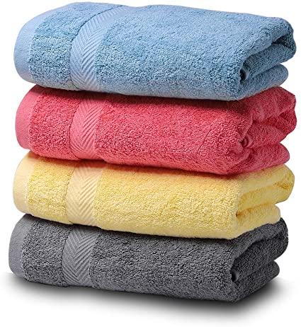 SEMAXE Premium Cotton Hand Towels for Bathroom, 16”x 27”, Luxury Hotel & Spa Towel (Color Mixing, 4 Hand Towel)