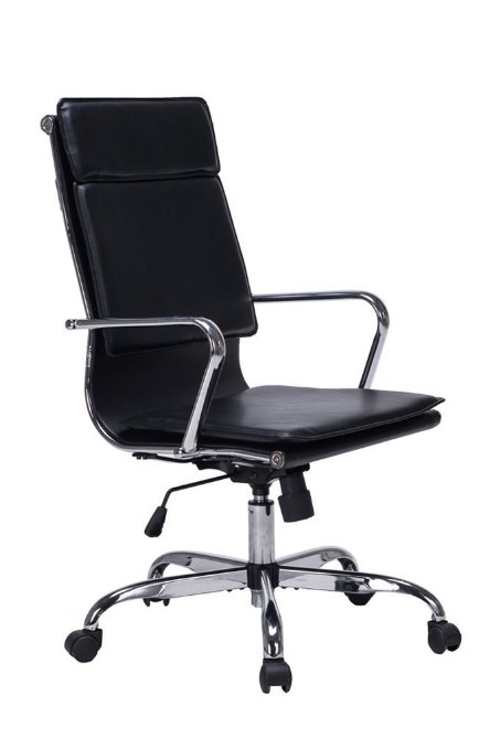 VIVA OFFICE Modern High Back Bonded Leather Office Task Chair Cushioned Seating