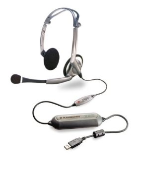 Plantronics DSP-400 Digitally-Enhanced USB Foldable Stereo Headset and Software