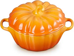 Le Creuset Stoneware Figural Pumpkin Petite Cocotte, 12 oz., Persimmon