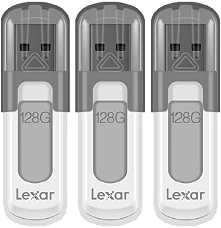 Lexar V100128G-1 128GB JumpDrive V100 USB 3.0 Flash Drive 3 Pack